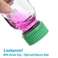 thumbnail image 4 of Uxcell 2 Pcs 250ml Glass Square Reagent Media Storage Bottles with Green Cap, Clear, 4 of 7