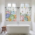thumbnail image 4 of Easter Eggs Kitchen Curtain for Berdoom Living Room Cafe 45 Inch Length, Spring Botanical Eucalyptus Floral Butterfly Tiers Curtains Light Filtering Drapes Window Treatment 2 Panels 52"Wx45"L, 4 of 8