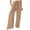 Khaki, variant on Lindreshi Wide Leg Pants for Women Plus Size Fashion Womens Casual Elastic Loose Pants Straight Wide Leg Trousers Pants