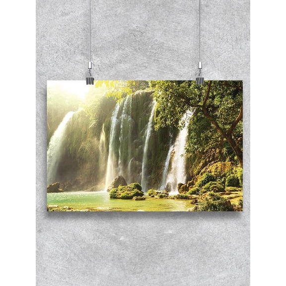 Ban Gioc Waterfall In Vietnam Poster -Image by Shutterstock