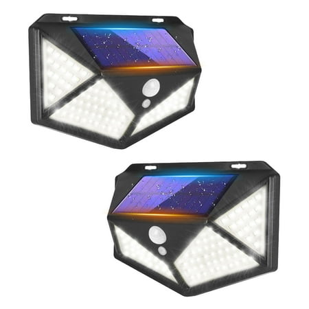 

Giugt 2 Pack Solar Lights Outdoor 3 Modes/114LED Solar Security Lights Wireless IP65 Waterproof Solar Motion Lights Outdoor Solar Wall Lights Outdoor Lights for Front Door Backyard Garage Deck