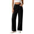 thumbnail image 2 of VBVC Women's Wide Leg Jeans with Pockets , Elastic Waist Pull On Denim Pants For Women, XS-XL, 2 of 6
