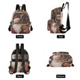 thumbnail image 2 of JIALIOU Mini Backpack Purse for Women Quilted Casual Daypack Small Travel Shoulder Bag, Christmas Santa Claus and Deer, 2 of 7