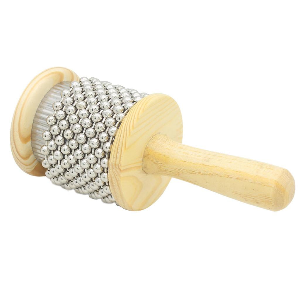 JWQFBC 1 Piece Cabasa Made of Wood Tambourine Shaker Small Hand Percussion Instrument