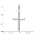 thumbnail image 5 of 925 Sterling Silver Polished Cross Shaped Pendant, 5 of 5