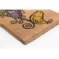 thumbnail image 2 of 30" Yellow, Green and Brown Rectangular Twitter Basic Coir Door Mat, 2 of 3