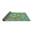 thumbnail image 2 of Ahgly Company Indoor Rectangle Persian Turquoise Blue Traditional Area Rugs, 6' x 9', 2 of 4