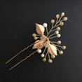 thumbnail image 2 of Horquilla de cristal con perlas artificiales para novia, diademas nupciales, pinza para el pelo, joyería, 2 of 7