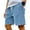 Sky Blue_#63017, variant on Homozy Men's Casual Corduroy Shorts with Pockets Casual Loose Fit Lightweight Shorts Casual Drawstring Summer Beach Shorts