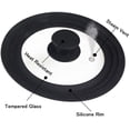 thumbnail image 2 of Multipurpose Silicone Pot Lid, Heat Resistant Pan Lid, Cookware Part Tempered Glass Lid, Frying Pan Kitchen Accessories Pot Cover(27cm,Black), 2 of 7