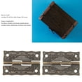 thumbnail image 4 of Jewelry Box Hardware, 20 Set Retro Box Hinges Rust Proof Zinc Alloy Easy Installation  for Doors for Cabinets, 4 of 8