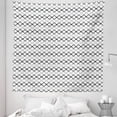 thumbnail image 1 of Black and White Tapestry, Monochrome Pattern with X Shape Intersecting Lines Grid Mesh Abstract, Fabric Wall Hanging Decor for Bedroom Living Room Dorm, 5 Sizes, Black White, by Ambesonne, 1 of 1