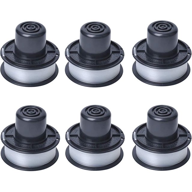 Carrete de línea A6226 compatible con Black and Decker Auftipp cortadora de césped automática Gl250 / Gl310 / Gl360 / Gl360sb con línea de 6 m, paquete de 6 Banban