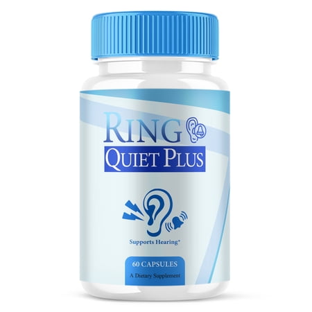 Ring Quiet Plus Tinnitus Support, RingQuietPlus Ear Health Supplement (60 Capsules)