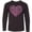 AB-Black, variant on Inktastic Valentine words in pink Long Sleeve Youth T-Shirt