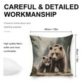 thumbnail image 2 of bear cub forest Linen toss pillowcase decoration pillowcase gifting preferred 18x18 inch cushion cover 4 sets sofa pillowcase sofa bedroom living room car, 2 of 8