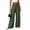 Army Green, variant on SBYOJLPB Women's Solid Color Pants Loose Comfortable High-waisted Casual Wide-leg Trousers