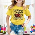 thumbnail image 2 of HABDGIKS T-Shirts pour Filles Garçon Imprimé Décontracté Col Rond Manches Courtes Amples Mignons, 2 of 4