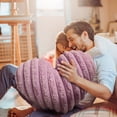 thumbnail image 4 of Dvumao Heart Shaped Pillow Plush Sofa Cushion Decorative for Bed Couch Display, 4 of 5