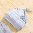 thumbnail image 5 of larppty Infant Baby Boy Clothes Elephant Style Long Sleeve Romper + Pants + Hat 3PCS Outfits Set, 5 of 7