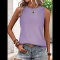 thumbnail image 4 of Camisas Casuales de Verano para Mujer, con Cuello Redondo y Mangas , Color , Talla M, 4 of 7
