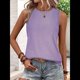 thumbnail image 4 of Camisas Casuales de Verano para Mujer, con Cuello Redondo y Mangas , Color , Talla M, 4 of 7