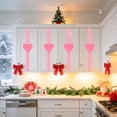 thumbnail image 3 of 2Pcs Valentine's Day Cabinet Heart Ribbon 41.3 Inch Red Pink Heart Ribbon for Kitchen Cabinet Doors Festive Holiday Home Valentine's Day Party Decor, Valentines Day Decorations for Home, 3 of 10