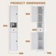 thumbnail image 3 of Yeshouse Armario de baño alto y estrecho, 160 cm (66,9"), pequeño armario de almacenamiento para baños y espacios reducidos | Organizador independiente resistente al agua para baño, cocina y pasillo, 3 of 7