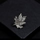 thumbnail image 4 of Vintage Costume Jewelry Brooch Pin Maple Leaf Yuyangstore Cristal Broche Pin, 4 of 9