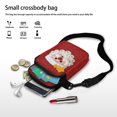 thumbnail image 7 of HELLHERO Cross Body Purse Santa Claus Star Pattern Design Double Deck Crossbody Sling Bags for Unisex, 7 of 7