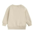 thumbnail image 3 of SDNall Boys And Girls Sweater Coat Round Neck Small And Medium Childrens Pullover Solid Color Fleece Top, 3 of 9