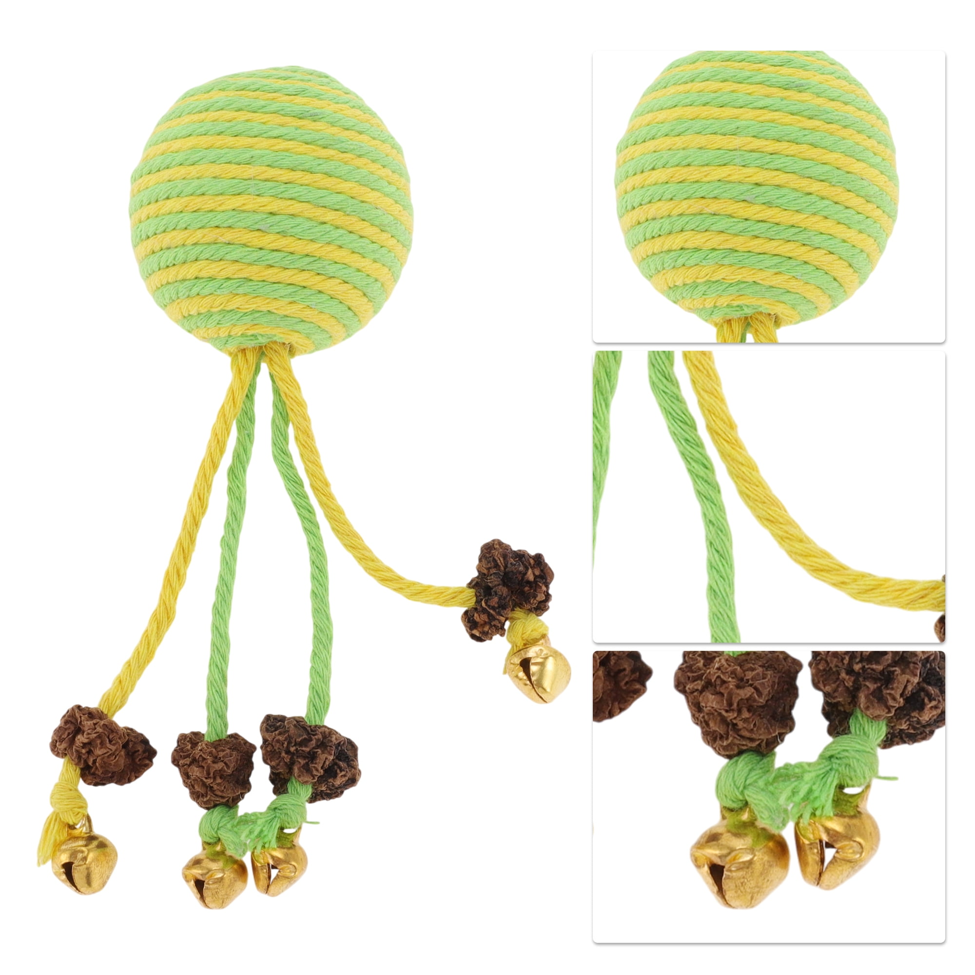 Unique Bargains Safe Teeth Cleaning Chew Balls for Cat [Gall Fruit Combination]