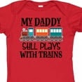 thumbnail image 4 of Inktastic Daddy Still Plays with Trains Boys or Girls Baby Bodysuit, 4 of 5