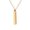 Gold, variant on Necklace for Couples, Wishing Pillar Pendant Necklace Black Pillar Necklace Couple Jewelry New Product Accessories Necklaces for Couples