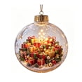 thumbnail image 2 of Christmas Ornament Ball with Mini Scene Hanging Decoration Plastic Ball for Tree Window Mantel Fireplace multicolor, 2 of 6