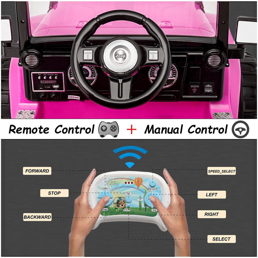 CIPACHO 12V Ride On Truck, 3 Speeds Battery Powered Electric Cars for Kids 3 to 8 Years CIPACHO 12V Ride On Truck, 3 Speeds Battery Powered Electric Cars for Kids 3 to 8 Years
