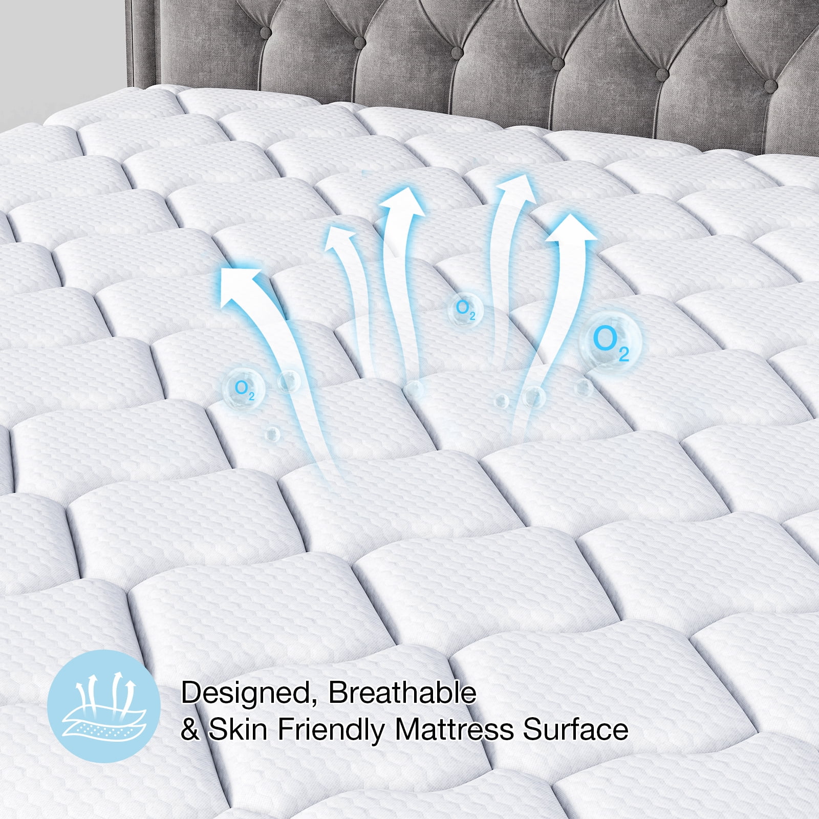 12 Inch Hybrid Memory Foam Mattress with Pocket Springs, Breathable & Skin-Friendly, Motion Isolation, Pain Relief, Strong Edge Support, Mattress in a Box, Full