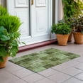 thumbnail image 6 of Addison Rugs Chantille Indoor/Outdoor Transitional Patchwork Olive Washable Rectangle Rug, 1'8" x 2'6", 6 of 6