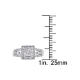 thumbnail image 3 of Princess Cut Diamond Engagement Ring 1/2 Carat (Ctw Color GH, Clarity I2-I3) in 10K White Gold, 3 of 4