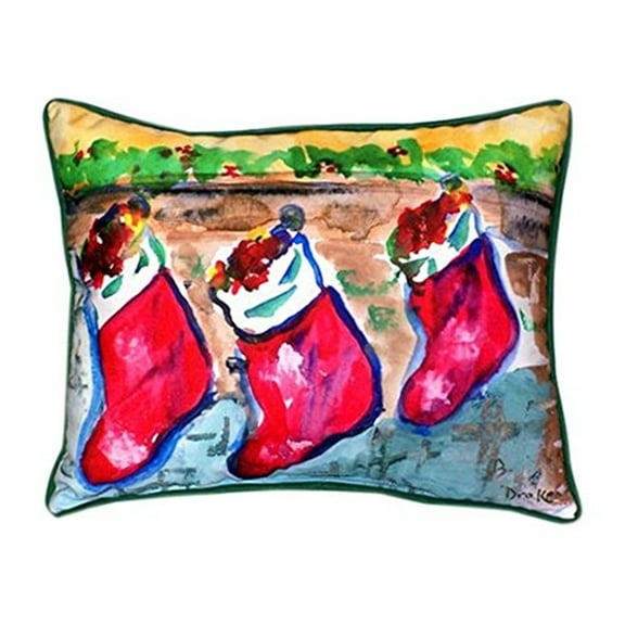 Christmas Stockings Large Indoor/Outdoor Pillow 16x20