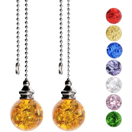 

Geege Ceiling Fan Zip 2Pcs Decorative Crystal Fan Zip Per Extension Chain