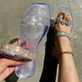 thumbnail image 6 of Wavsuf Flat Sandals for Women Transparent Casual Summer Clear Sandals Shoes Size 7, 6 of 6