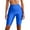 Blue, variant on OSOLU High Waist Yoga Shorts For Women Neon Shiny Knee Length Running Shorts For Sports And Yoga Sessions Trendy Athletic Apparel Sports Soft Tummy Control Workout Athletic Gym Bottoms Hot Pink XL