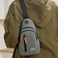 thumbnail image 6 of Crossbody Bag Men’s Waterproof Chest Backpack | Lightweight Cloth Shoulder Sling | 12 in Spacious Outdoor Travel Messenger, 6 of 7