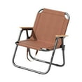 thumbnail image 2 of figatia Camping Chair Foldable Chair with Handles Heavy Duty Outdoor Chair Fishing Chair for Beach Fishing Backpacking Hiking Camping Brown, 2 of 8