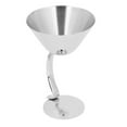 thumbnail image 3 of Stainless Steel Martini Glass, Strong Impact Joint Stainless Steel Cocktail Glass Beautiful  For Birthday Parties For Restaurants Stainless Steel Color, 3 of 8