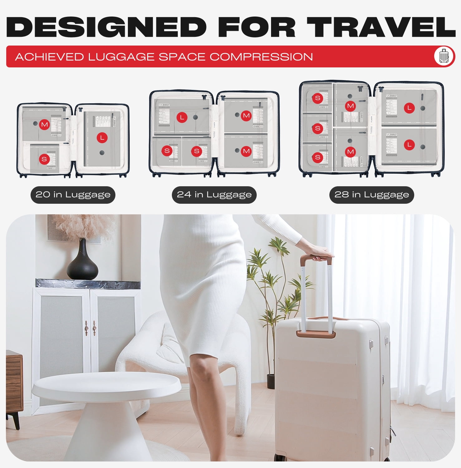 Vacbird Travel Vacuum Storage Bags with Rechargeable Cordless Pump, 12 Pack Carry-on Size Compression Packing for Luggage and Suitcase, Space Saver for Clothes Blankets Pillows Travel