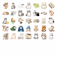 thumbnail image 6 of 35pcs-100pcs Cute Animal Stickers Kids Sticker Pack Funny Stickers Stationery Stickers for Luggage Phone Laptop, 6 of 9