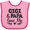 Pink and Fuchsia, variant on Inktastic Gigi and Papa Love Me Grandbaby Boys or Girls Baby Bib