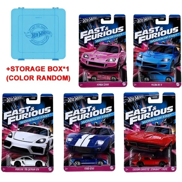 Original Hot Wheels Car Fast & Furious Toys for Boys 1/64 Diecast Honda S2000 Ford GT40 Porsche 718 Corvette Stingray Model Gift